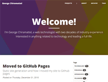 Tablet Screenshot of george.chiramattel.com